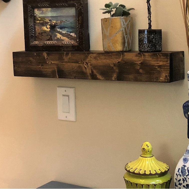 Loon Peak® Lurmont Pine Solid Wood Floating Shelf & Reviews Wayfair